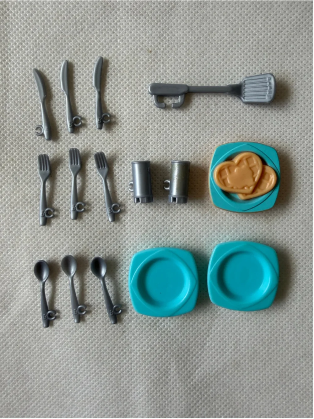 Lot Of Barbie Dream House Replacement Accessories utensils plates cups